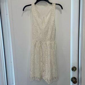Altar’d State ivory lace mini dress